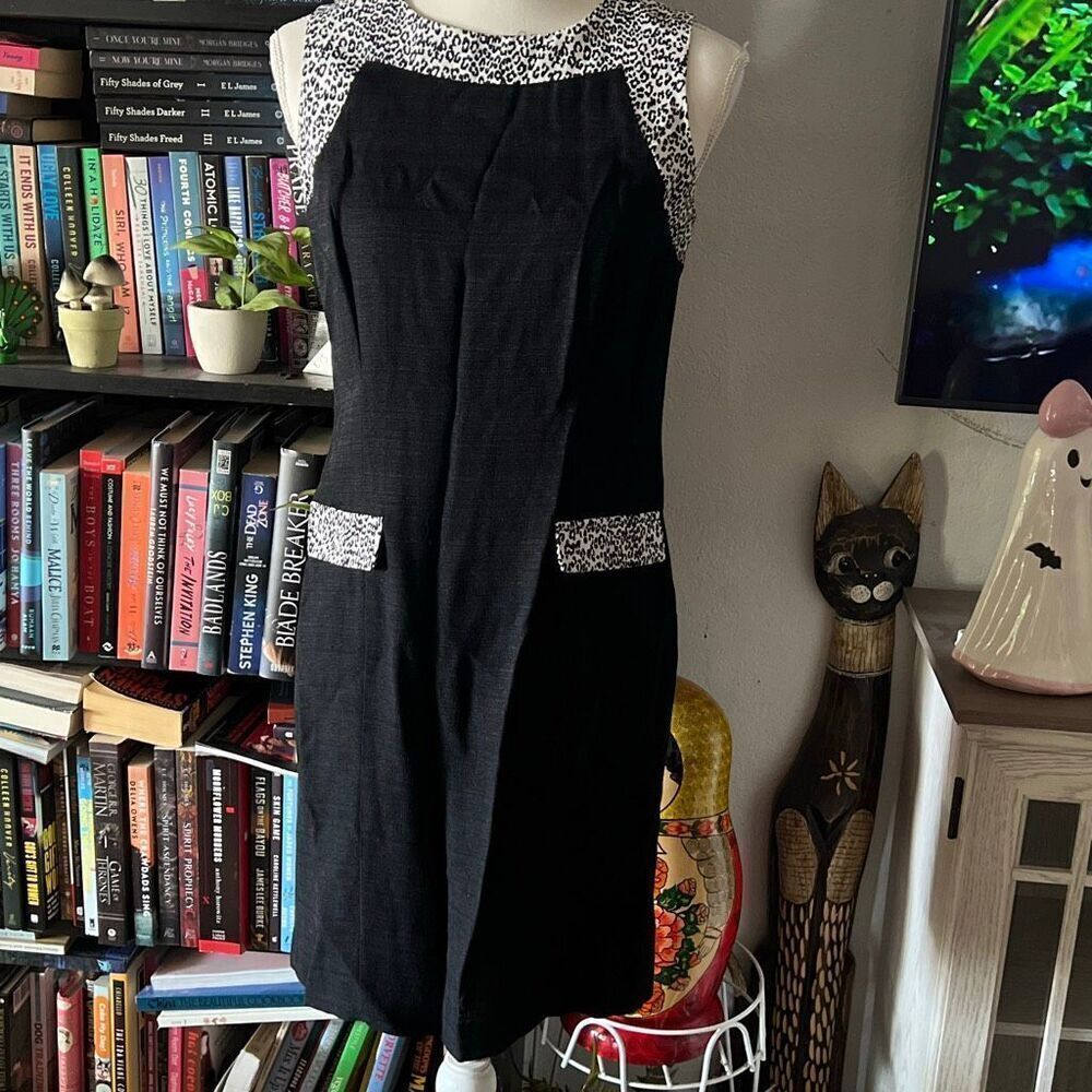 Sheri Martin new york Size 6P Black and White vintage 90s Dress